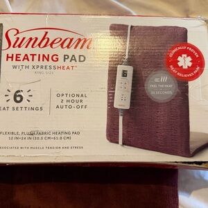 Sunbeam Heating Pad with XpressHeat - Rich Purple